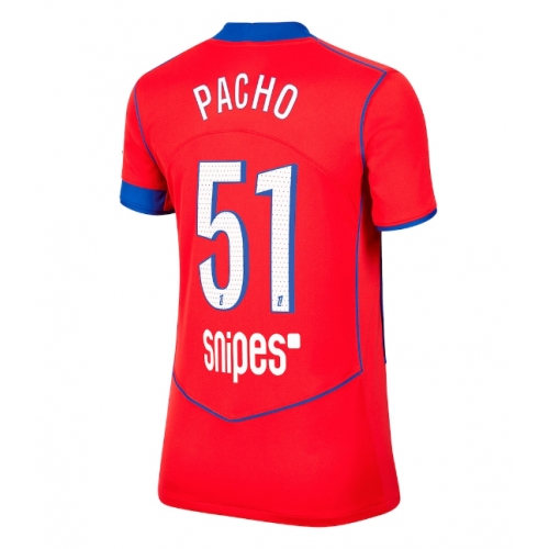 Billige Fotballdrakt Paris Saint-Germain Willian Pacho #51 Replika Tredjedrakt Dame 2025-26 Kortermet Billige Fotballdrakt Paris Saint-Germain Willian Pacho #51 Replika Tredjedrakt Dame 2025-26 Kortermet